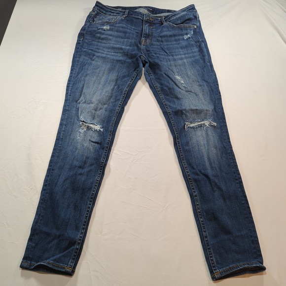 Vigoss Women's The Jagger Blue Skinny Jeans 38x29 (31x29) Distressed Med Wash‎ - Picture 1 of 16